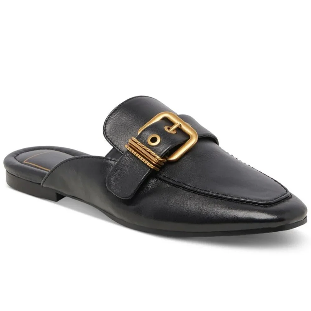 Dolce Vita Santel Brown Leather Slip On Loafer W 8 NIB MSRP $120